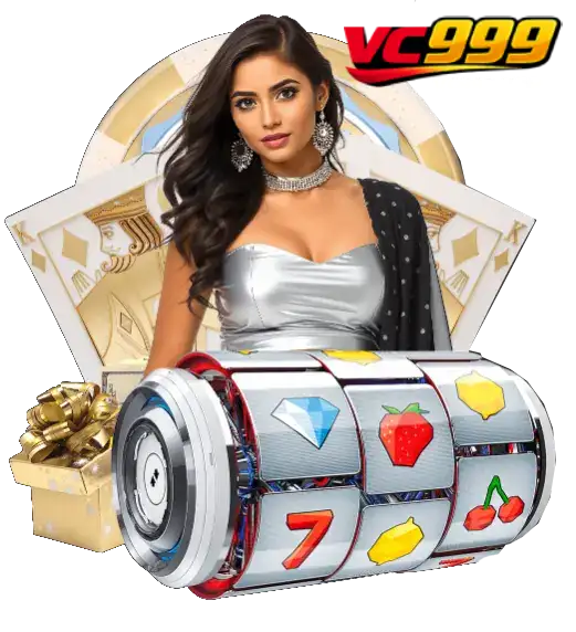 VC999 games lobby showing real money slots, live tables, and arcade titles